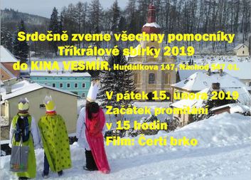 Odměna pro koledníky Tříkrálové sbírky 2019